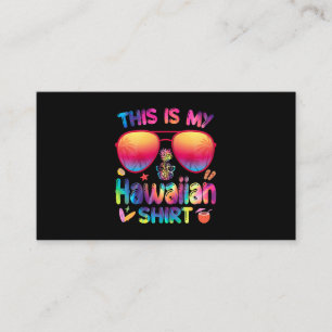 Cartão De Visita Esta É A Minha Camisa Havaiana Luau Aloha Hawaii B