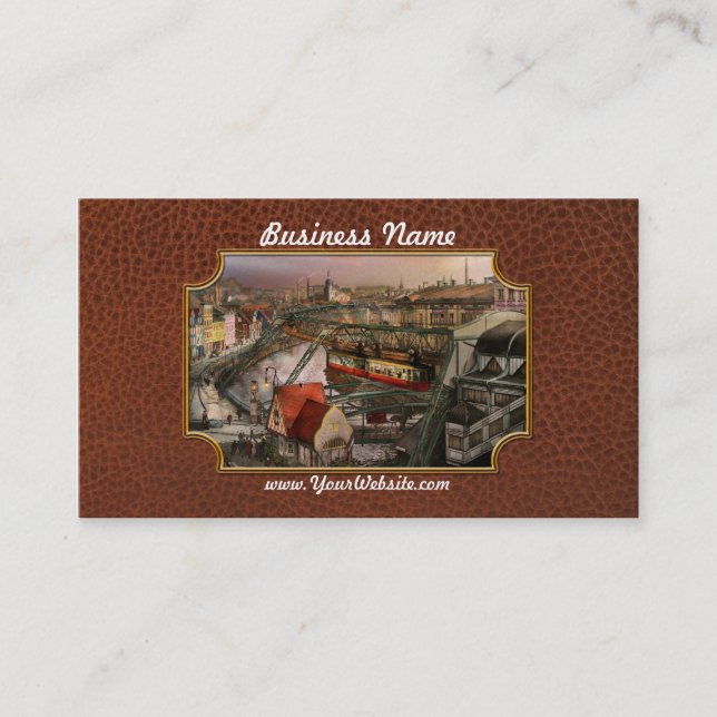 Cartão De Visita Estação de Comboio - Linha de Suspensão Wuppertal  (Frente)