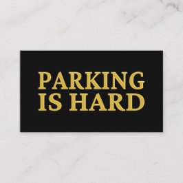 Cartão De Visita Estacionamento É Duro - Estacionamento Incorreto