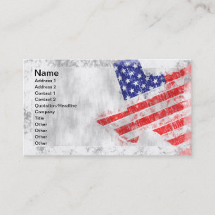 Cartão De Visita Estado do Texas da bandeira americana