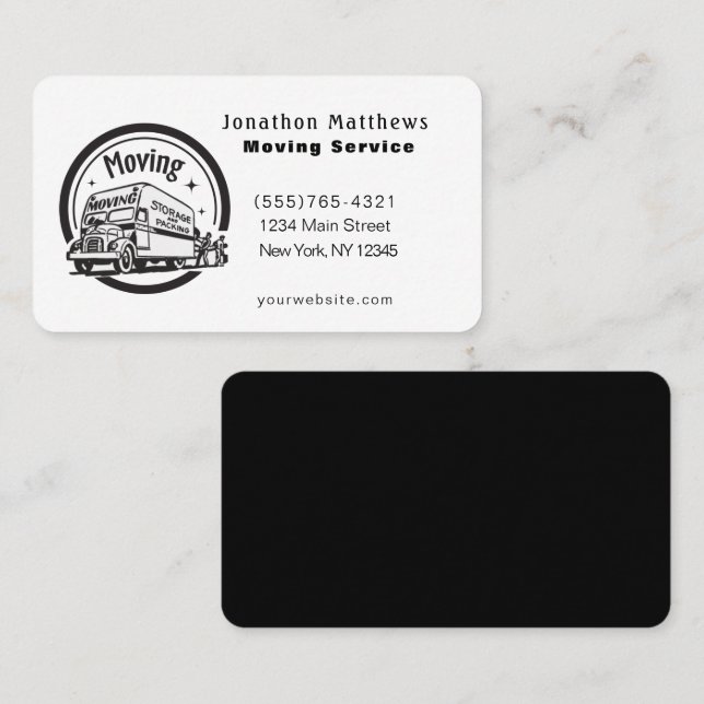 Cartão De Visita Estamos Mudando O Serviço Da Empresa (Frente/Verso)