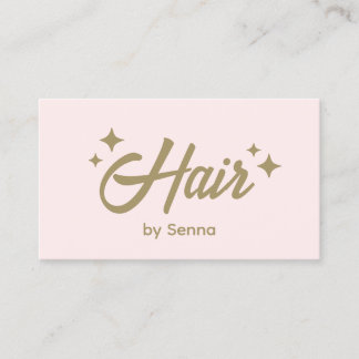 Cartão De Visita Estampas de Cabelo Retrorização Rosa