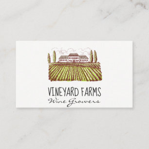 Cartão De Visita Estância De Vinhos  Tripas de vinho