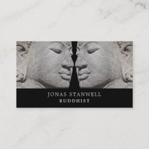 Cartão De Visita estátuas budistas, budismo, budista