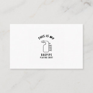 Cartão De Visita Este é o meu Bagpipe