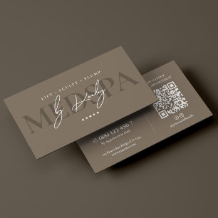 Cartão De Visita Esteticista Assinatura de Beleza MedSpa