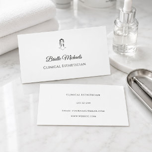 Cartão De Visita Esteticista Clínica Minimalista Elegante