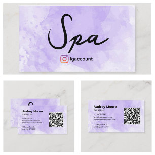 Cartão De Visita Esteticista de Spa de Beleza