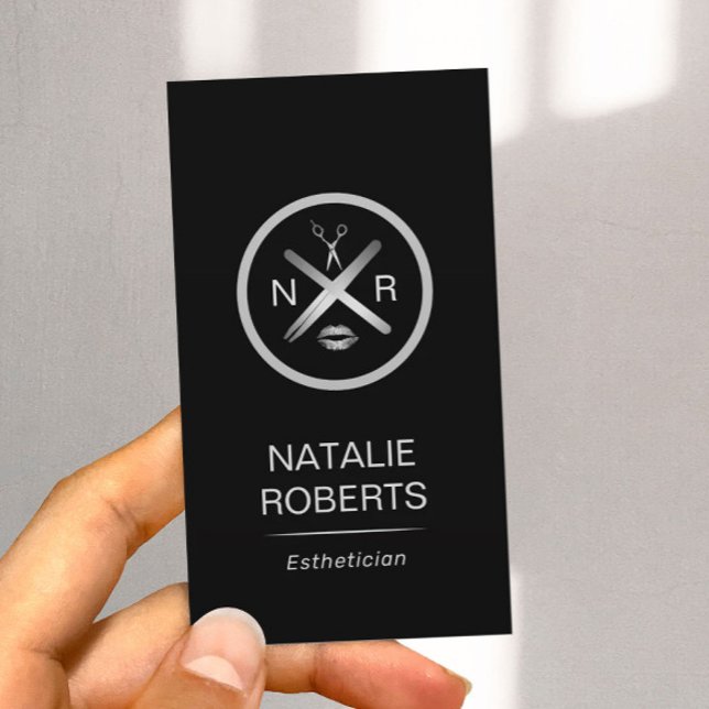 Cartão De Visita Esteticista Wax Stick & Twezzer Logo Beaut Salon (Criador carregado)