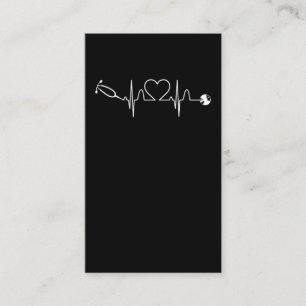 Cartão De Visita Estetoscópio EKG Enfermeiro Cardíaco Hospital Ca