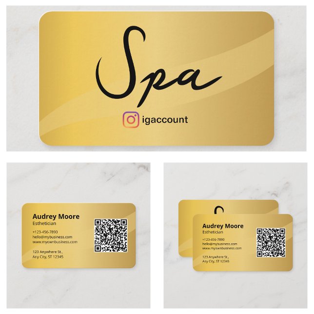 Cartão De Visita Estheticista dos Serviços Spa (Spa Services Esthetician Business Card
)