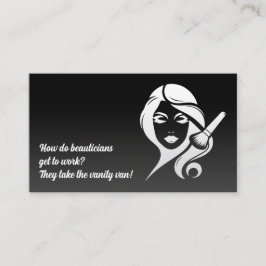 Cartão De Visita 💅 Estheticista Engraçado Makeup Beautician