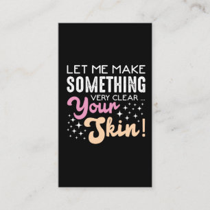 Cartão De Visita Estheticista Skin Care Compõe Artista Cosmeticist