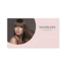 Estilista de Cabelo Moderno Rosa Foto