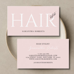 Cartão De Visita Estilista de cabelo moderno tipografia elegante ro