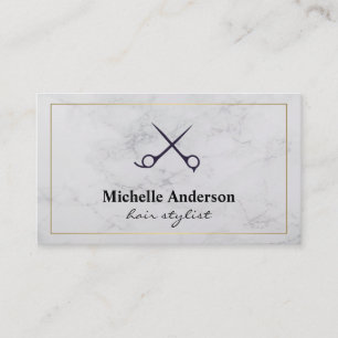 Cartão De Visita Estilista de Cabelos  Barber