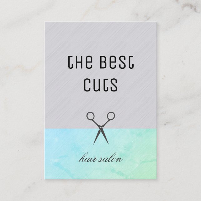 Cartão De Visita Estilista de Cabelos Modernos (Frente)