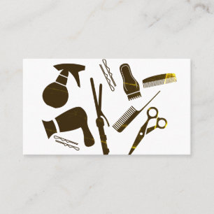 Cartão De Visita Estilista de Cabelos Modernos