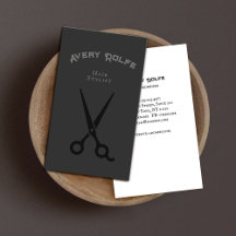 Estilista de Cabelos Pretos Vintage ou Tesoura Bar