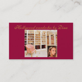 Cartão De Visita Estilista do Wardrobe