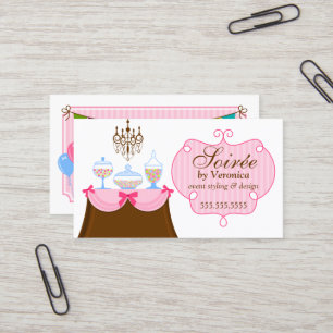 Cartão De Visita Estilista e design do evento