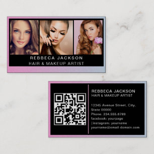 Cartão De Visita Estilista personalizável de Cabelos de ativação do
