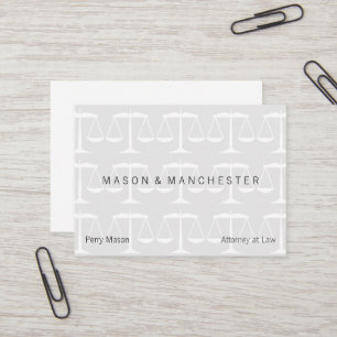 Cartão De Visita Estilo branco claro de "Marca d'água" Escalas de 