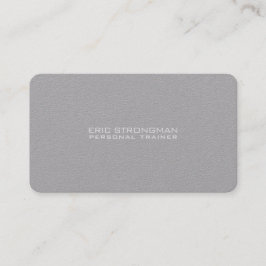 Cartão De Visita Estilo cinzento mínimo simples de kraft