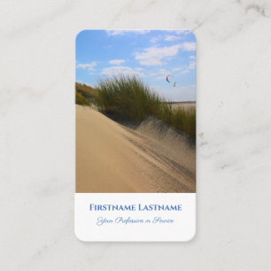 Cartão De Visita Estilo de agente de turismo de férias e duna viage