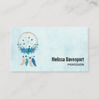 Estilo de Boho Na moda do Dreamcatcher Azul