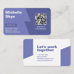 Cartão De Visita Estilo de Cor Real Roxo Pastel