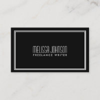 Estilo de Deco de Arte de Elegância Simples Preto/