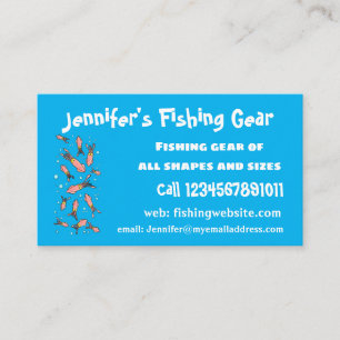 Cartão De Visita Estilo de desenho animado de lula rosa e engraçado