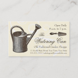 Cartão De Visita Estilo de Vintage Florist ou Compro Jardim, Jardin