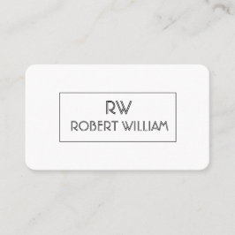 Cartão De Visita Estilo Deco Elegante Pixel Profissional Minimalist