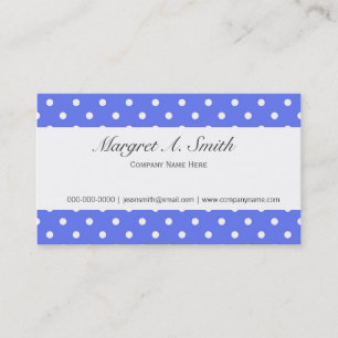 Cartão De Visita Estilo elegante e simples, azul fresco e branco de