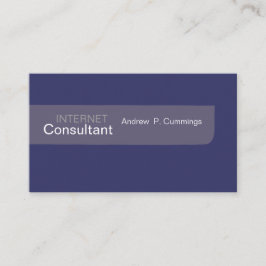 Cartão De Visita Estilo masculino Purple Design Minimalista sem med