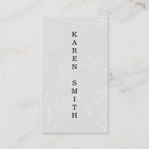 Cartão De Visita Estilo moderno do Grunge do texto vertical