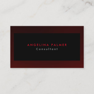 Cartão De Visita Estilo Simples Cinza Vermelha Moderna Fundo Origin