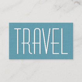 Cartão De Visita Estilo Simples da AGÊNCIA de VIAGEM Aqua V63H