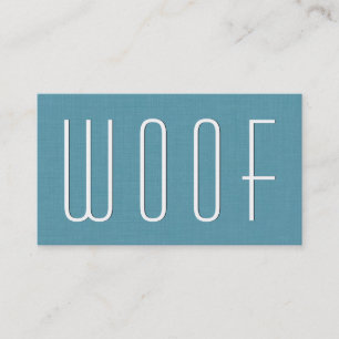 Cartão De Visita Estilo Simples de Negócio de PET Aqua V63F1