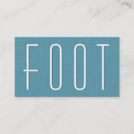 Cartão De Visita Estilo Simples V63D de Aqua FOOT REFLEXOLOGY