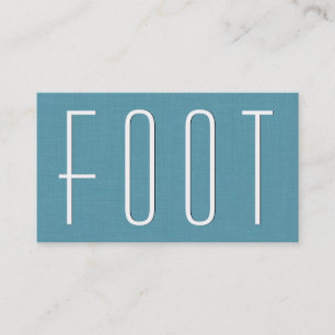 Cartão De Visita Estilo Simples V63D de Aqua FOOT REFLEXOLOGY