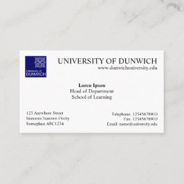 Cartão De Visita Estilo Universitário v4