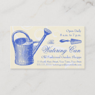 Cartão De Visita Estilo Vintage Florist ou Compro Jardim, Jardinage