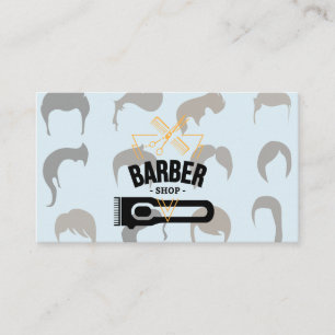 Cartão De Visita Estilos de Cabelo para Homens e Mulheres  Ferramen