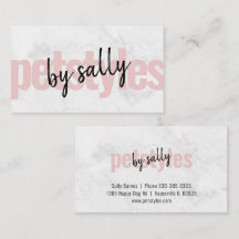 Estilos de Petestilos Cor-de-Rosa Blush Brancos Mo