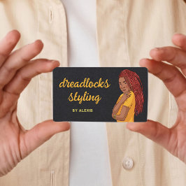 Cartão De Visita Estimulação de Dreadlocks Locticistas