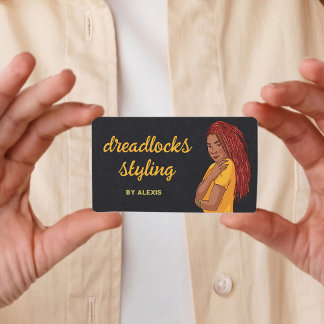 Cartão De Visita Estimulação de Dreadlocks Locticistas
