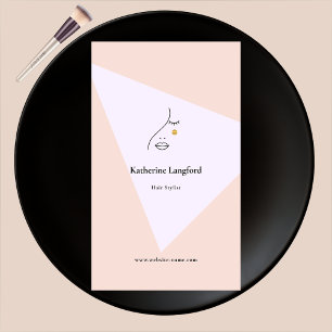 Cartão De Visita Estímulo de Cabelo de Bela Abstrato da moderna